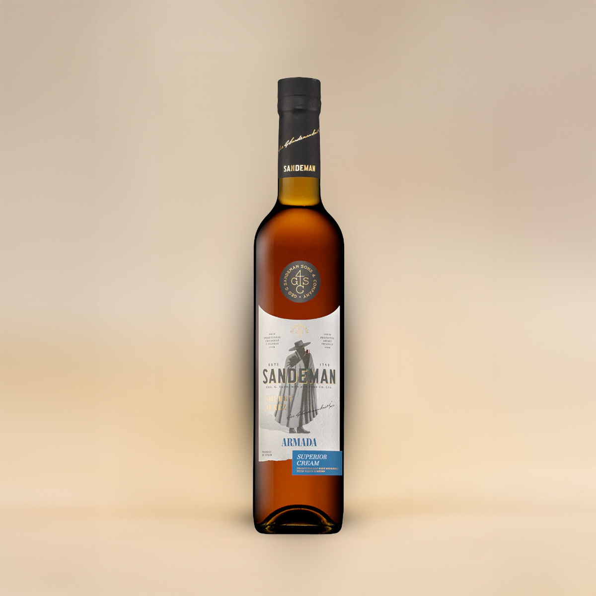SANDEMAN JEREZ ARMADA RICH CREAM OLOROSO NV 50CL — Vino Wines